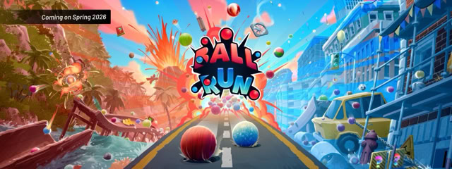 Ballrun artwork. Text displayed: Coming on Spring 2026